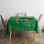 Personalised Australia Father's Day Tablecloth Cassowary Dad Cerbera Floribunda Aboriginal Art