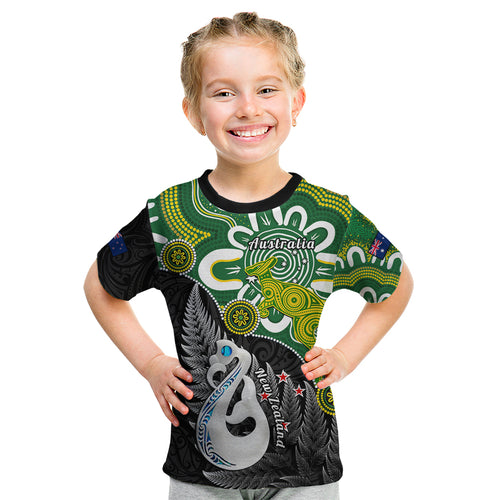 personalised-new-zealand-and-australia-kid-t-shirt-aboriginal-mix-aotearoa-maori-unique-style