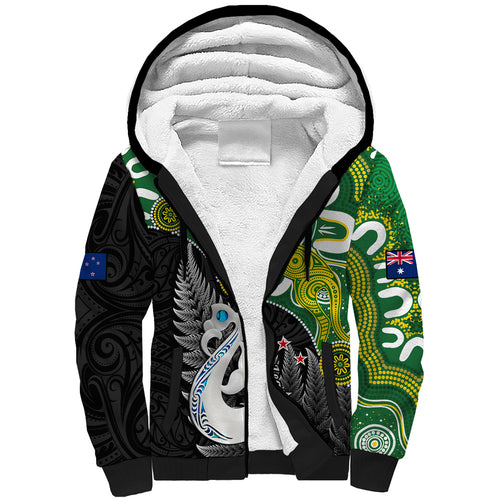personalised-new-zealand-and-australia-sherpa-hoodie-aboriginal-mix-aotearoa-maori-unique-style