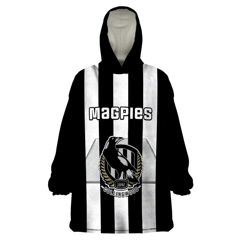 collingwood-football-2023-wearable-blanket-hoodie-go-magpies-sporty-style