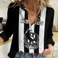 Personalised Collingwood Football 2023 Women Casual Shirt Go Magpies Sporty Style LT14