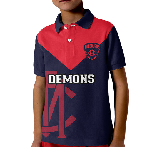 personalised-melbourne-football-2023-kid-polo-shirt-go-demons-sporty-style