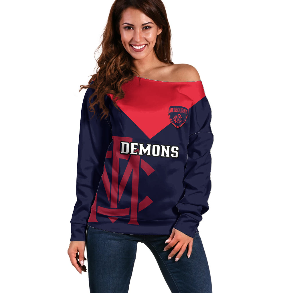 personalised-melbourne-football-2023-off-shoulder-sweater-go-demons-sporty-style