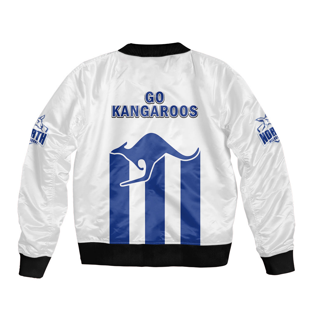 north-melbourne-football-2023-sleeve-zip-bomber-jacket-go-kangaroos-sporty-style