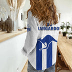 North Melbourne Football 2023 Women Casual Shirt Go Kangaroos Sporty Style LT14