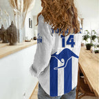 Personalised North Melbourne Football 2023 Women Casual Shirt Go Kangaroos Sporty Style LT14