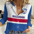 Western Bulldogs Football 2023 Women Casual Shirt Go Doggies Sporty Style LT14