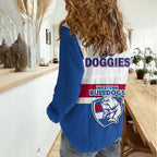Western Bulldogs Football 2023 Women Casual Shirt Go Doggies Sporty Style LT14
