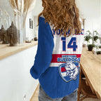 Personalised Western Bulldogs Football 2023 Women Casual Shirt Go Doggies Sporty Style LT14