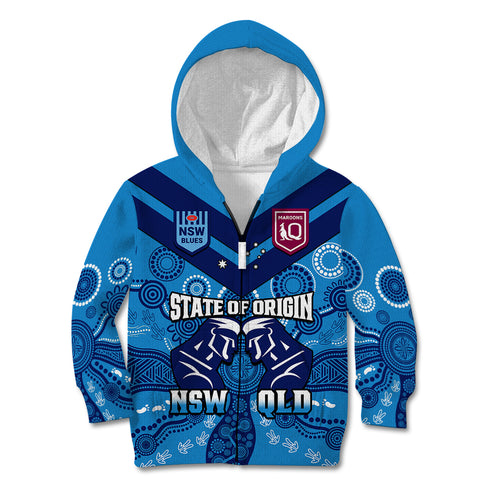 qld-maroons-and-nsw-blues-rugby-kid-hoodie-state-of-origin-2023-indigenous-blue