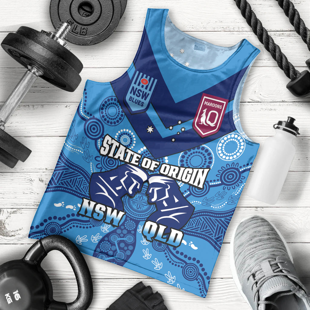 qld-maroons-and-nsw-blues-rugby-men-tank-top-state-of-origin-2023-indigenous-blue