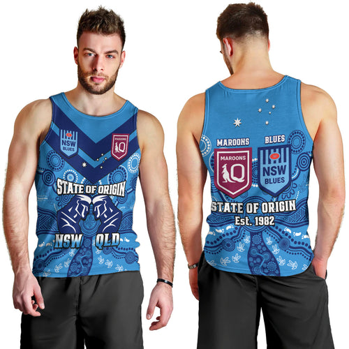 qld-maroons-and-nsw-blues-rugby-men-tank-top-state-of-origin-2023-indigenous-blue