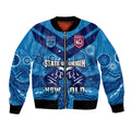 personalised-qld-maroons-and-nsw-blues-rugby-bomber-jacket-state-of-origin-2023-indigenous-blue