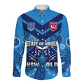 personalised-qld-maroons-and-nsw-blues-rugby-long-sleeve-button-shirt-state-of-origin-2023-indigenous-blue