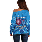 personalised-qld-maroons-and-nsw-blues-rugby-off-shoulder-sweater-state-of-origin-2023-indigenous-blue