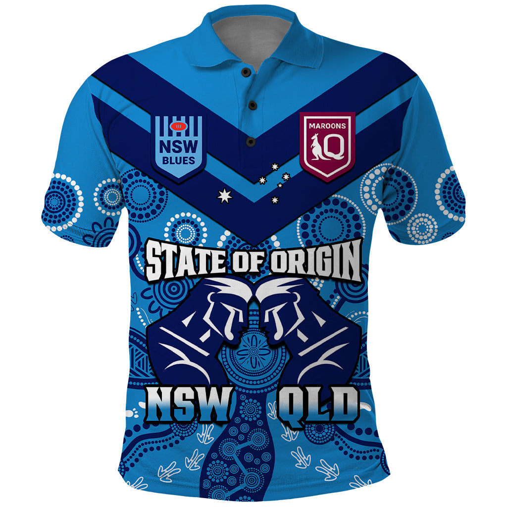 personalised-qld-maroons-and-nsw-blues-rugby-polo-shirt-state-of-origin-2023-indigenous-blue