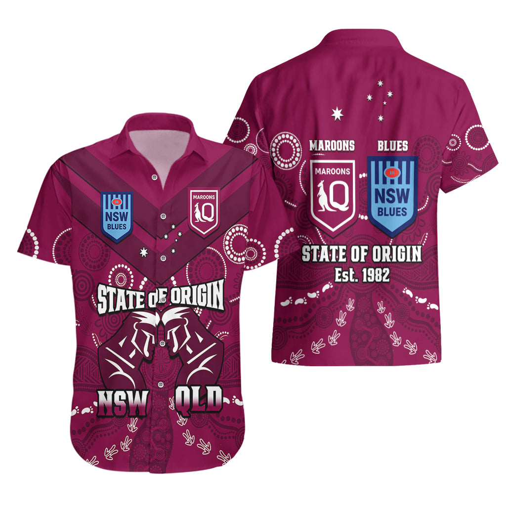 qld-maroons-and-nsw-blues-rugby-hawaiian-shirt-state-of-origin-2023-indigenous-maroon