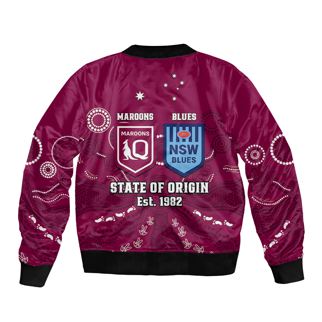 qld-maroons-and-nsw-blues-rugby-sleeve-zip-bomber-jacket-state-of-origin-2023-indigenous-maroon
