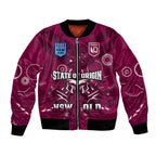 personalised-qld-maroons-and-nsw-blues-rugby-bomber-jacket-state-of-origin-2023-indigenous-maroon