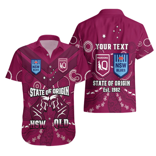 personalised-qld-maroons-and-nsw-blues-rugby-hawaiian-shirt-state-of-origin-2023-indigenous-maroon