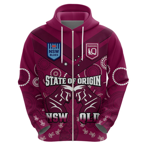 personalised-qld-maroons-and-nsw-blues-rugby-hoodie-state-of-origin-2023-indigenous-maroon