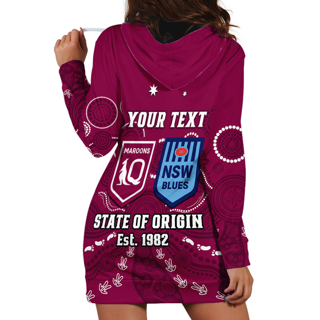 personalised-qld-maroons-and-nsw-blues-rugby-hoodie-dress-state-of-origin-2023-indigenous-maroon