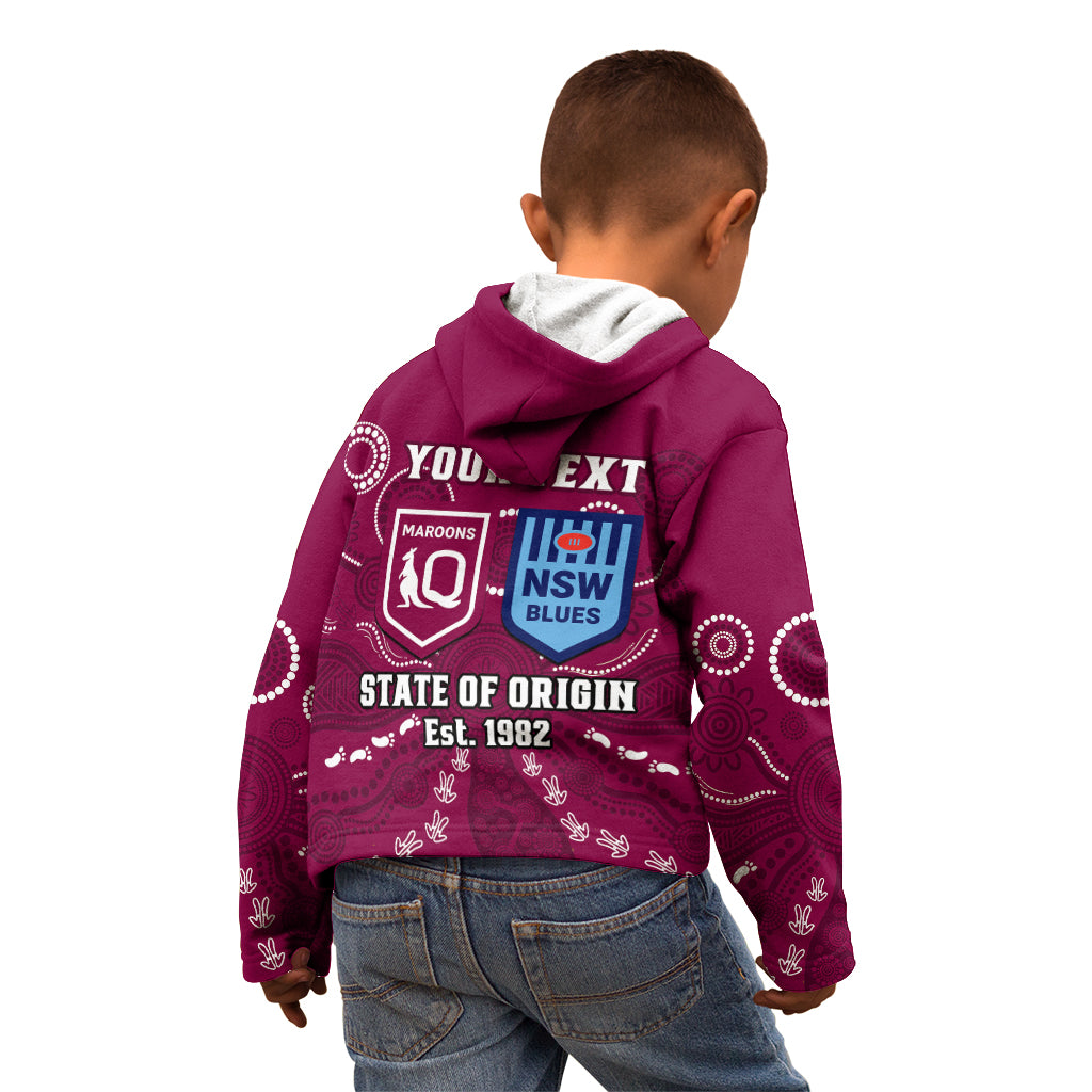 personalised-qld-maroons-and-nsw-blues-rugby-kid-hoodie-state-of-origin-2023-indigenous-maroon