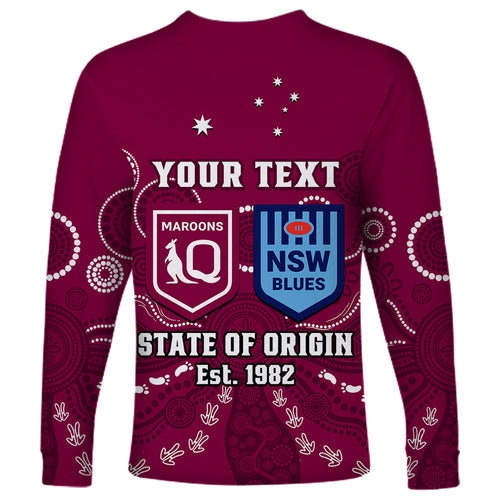 personalised-qld-maroons-and-nsw-blues-rugby-long-sleeve-shirt-state-of-origin-2023-indigenous-maroon