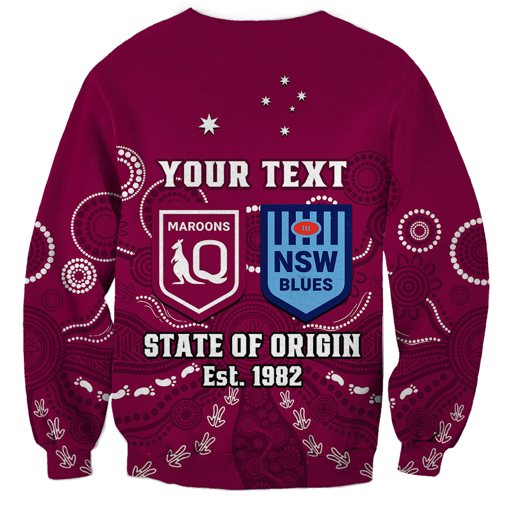 personalised-qld-maroons-and-nsw-blues-rugby-sweatshirt-state-of-origin-2023-indigenous-maroon