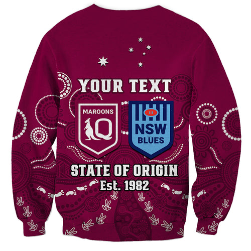 personalised-qld-maroons-and-nsw-blues-rugby-sweatshirt-state-of-origin-2023-indigenous-maroon