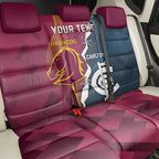 Personalised Broncos Rugby And Carlton Football Back Car Seat Cover Sporty Version