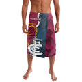 Personalised Broncos Rugby And Carlton Football Lavalava Sporty Version LT14