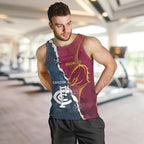 Personalised Broncos Rugby And Carlton Football Men Tank Top Sporty Version LT14