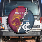 Personalised Broncos Rugby And Carlton Football Spare Tire Cover Sporty Version