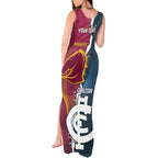 Personalised Broncos Rugby And Carlton Football Tank Maxi Dress Sporty Version LT14