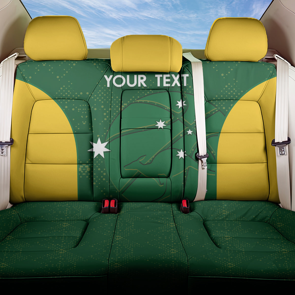 Custom Australia Basketball Back Car Seat Cover Go Champions Aussie Boomers National Color