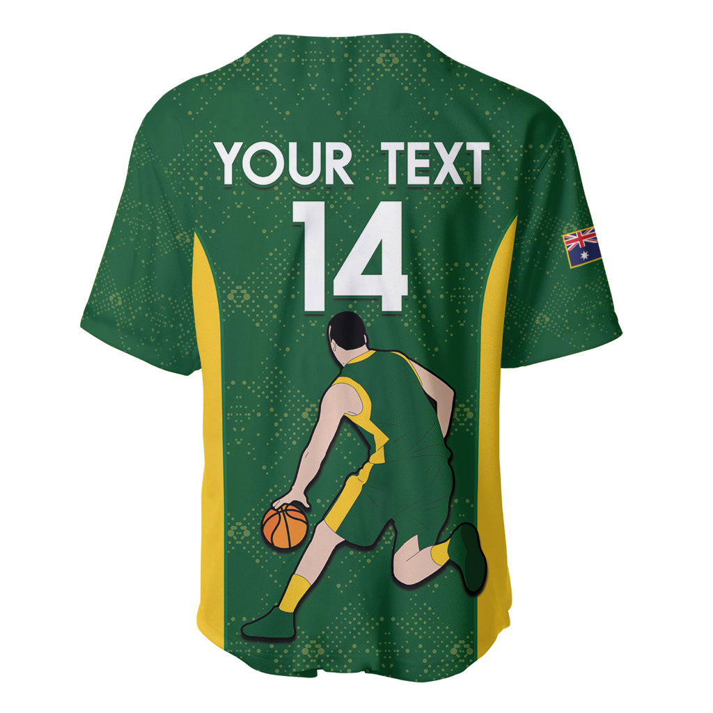 Custom Australia Basketball Baseball Jersey Go Champions Aussie Boomers National Color