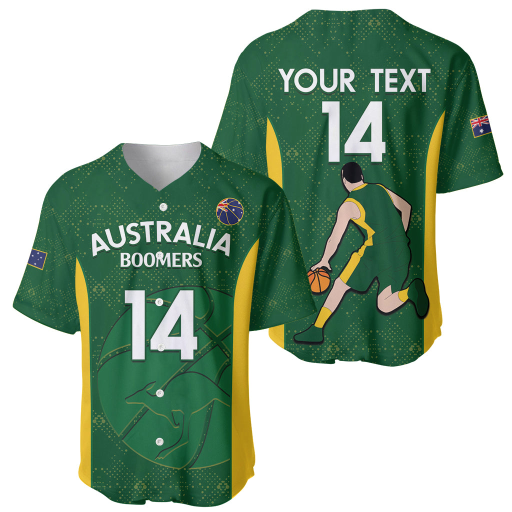 Custom Australia Basketball Baseball Jersey Go Champions Aussie Boomers National Color
