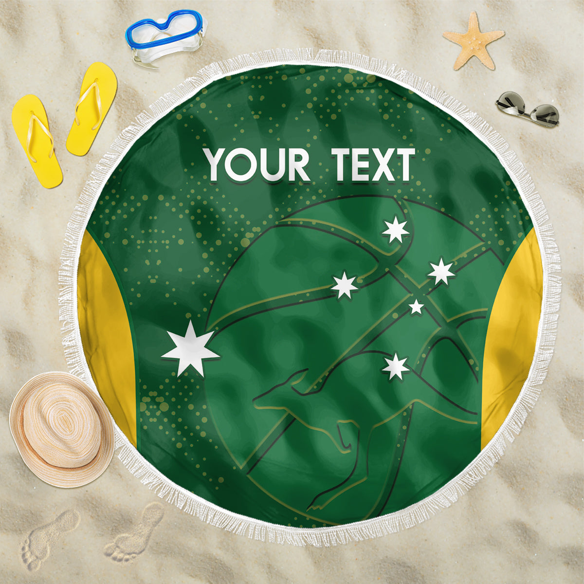 Custom Australia Basketball Beach Blanket Go Champions Aussie Boomers National Color