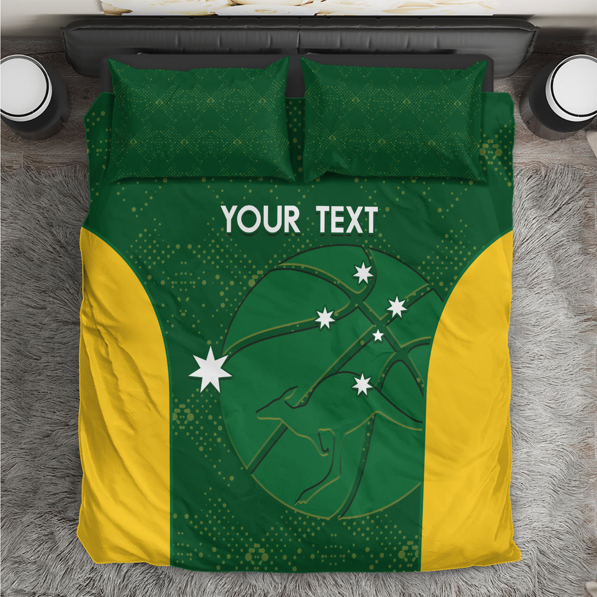 Custom Australia Basketball Bedding Set Go Champions Aussie Boomers National Color