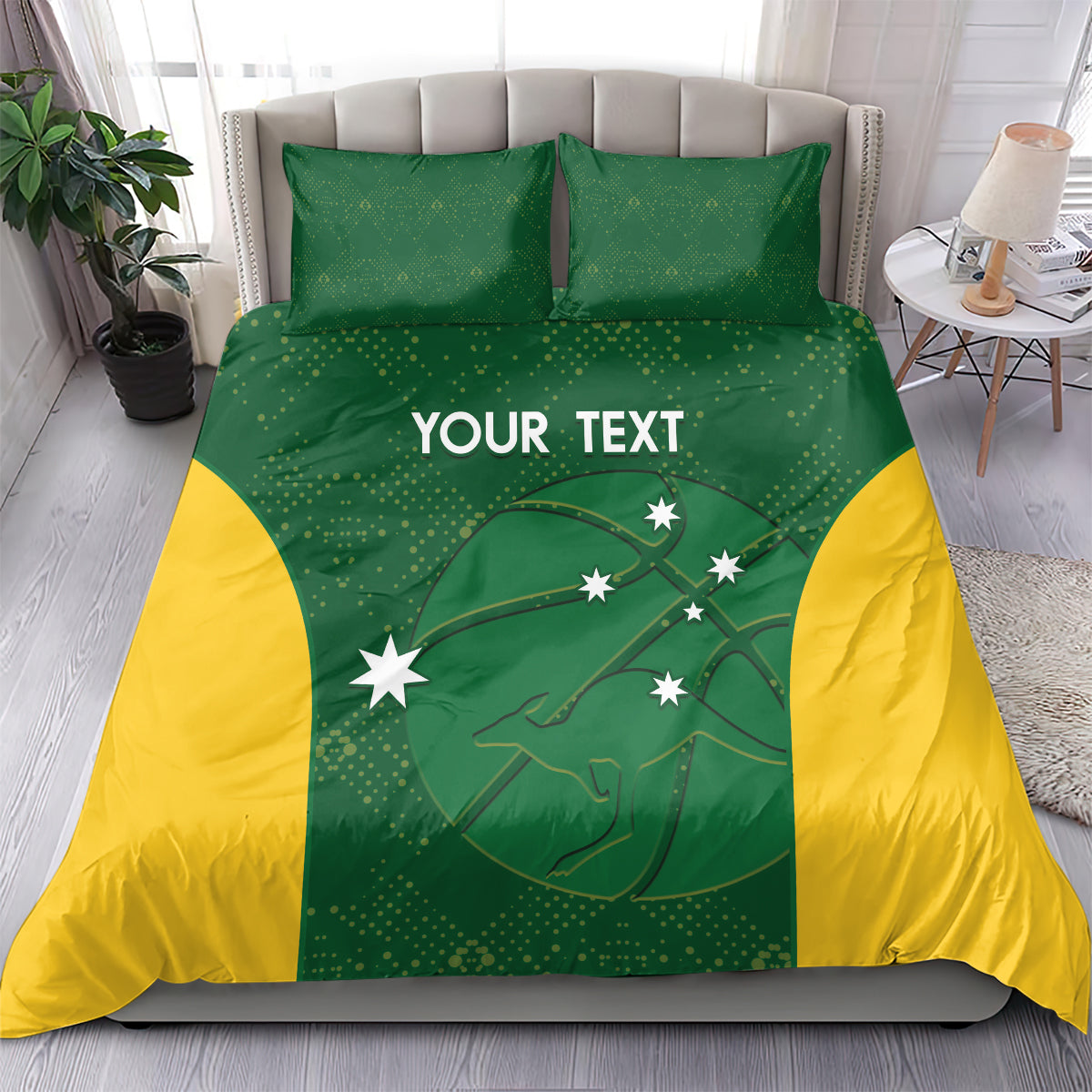 Custom Australia Basketball Bedding Set Go Champions Aussie Boomers National Color
