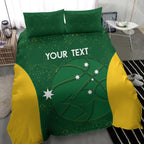 Custom Australia Basketball Bedding Set Go Champions Aussie Boomers National Color