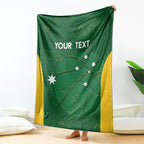 Custom Australia Basketball Blanket Go Champions Aussie Boomers National Color