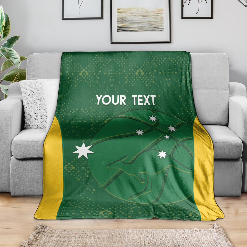 Custom Australia Basketball Blanket Go Champions Aussie Boomers National Color