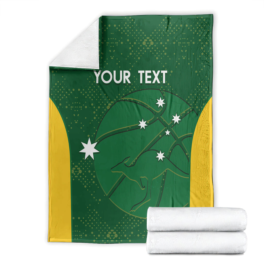 Custom Australia Basketball Blanket Go Champions Aussie Boomers National Color