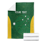 Custom Australia Basketball Blanket Go Champions Aussie Boomers National Color