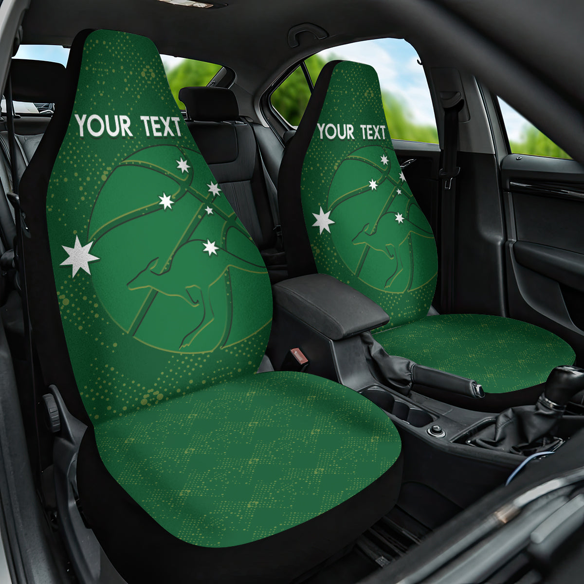 Custom Australia Basketball Car Seat Cover Go Champions Aussie Boomers National Color