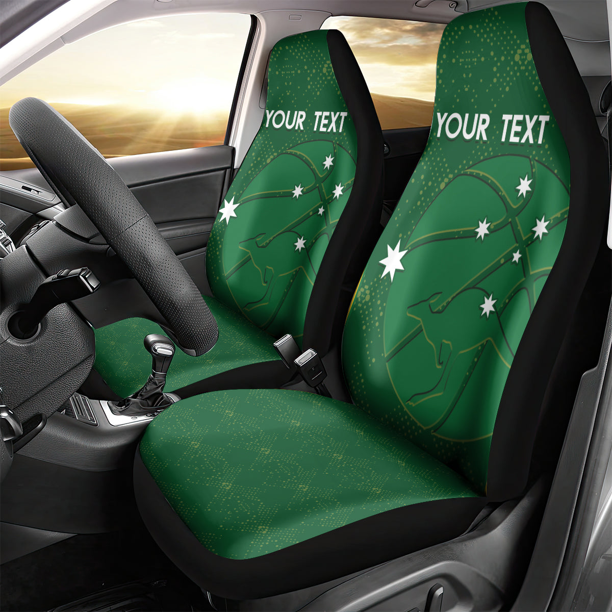 Custom Australia Basketball Car Seat Cover Go Champions Aussie Boomers National Color