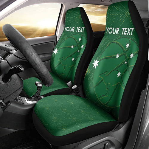 Custom Australia Basketball Car Seat Cover Go Champions Aussie Boomers National Color