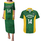 Custom Australia Basketball Couples Matching Puletasi and Hawaiian Shirt Go Champions Aussie Boomers National Color